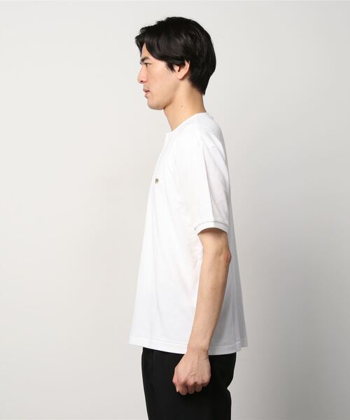Scye（サイ）の「Scye/サイ　ヘンリーネックTEE　HENLEY NECK TEE（Tシャツ/カットソー・メンズ・ホワイト/グリーン・38）」の4枚目の写真
