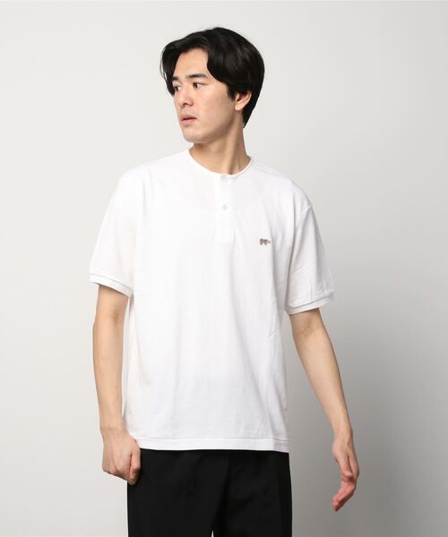 Scye（サイ）の「Scye/サイ　ヘンリーネックTEE　HENLEY NECK TEE（Tシャツ/カットソー・メンズ・ホワイト/グリーン・38）」の7枚目の写真
