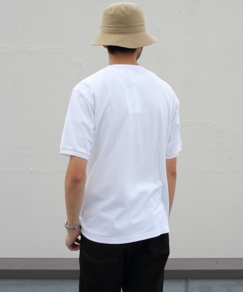 Scye（サイ）の「Scye/サイ　ヘンリーネックTEE　HENLEY NECK TEE（Tシャツ/カットソー・メンズ・ホワイト/グリーン・38）」の9枚目の写真
