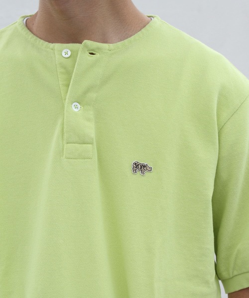 Scye（サイ）の「Scye/サイ　ヘンリーネックTEE　HENLEY NECK TEE（Tシャツ/カットソー・メンズ・ホワイト/グリーン・38）」の5枚目の写真