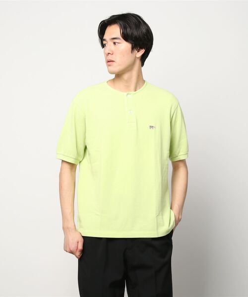 Scye（サイ）の「Scye/サイ　ヘンリーネックTEE　HENLEY NECK TEE（Tシャツ/カットソー・メンズ・ホワイト/グリーン・38）」の12枚目の写真
