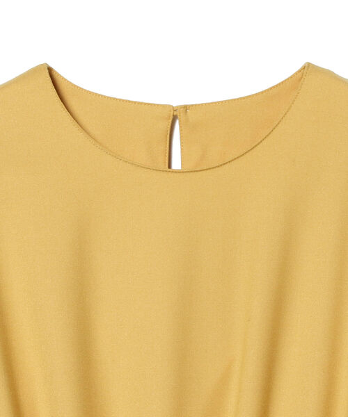 BEAMS LIGHTS（ビームスライツ）の「BEAMS LIGHTS / ペプラム ギャザー ワンピース（ワンピース・レディース・グレー/イエロー・ONE SIZE）」の17枚目の写真