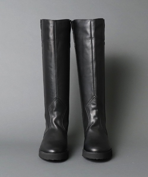 FABIO RUSCONI（ファビオルスコーニ）の「【 FABIO RUSCONI / ファビオルスコーニ 】 SETA / レザーロングブーツ（ブーツ・レディース・ブラック・38/35/36/37）」の14枚目の写真