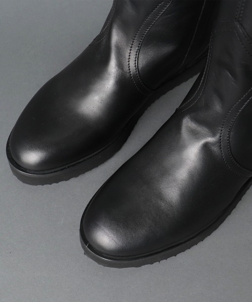 FABIO RUSCONI（ファビオルスコーニ）の「【 FABIO RUSCONI / ファビオルスコーニ 】 SETA / レザーロングブーツ（ブーツ・レディース・ブラック・38/35/36/37）」の7枚目の写真