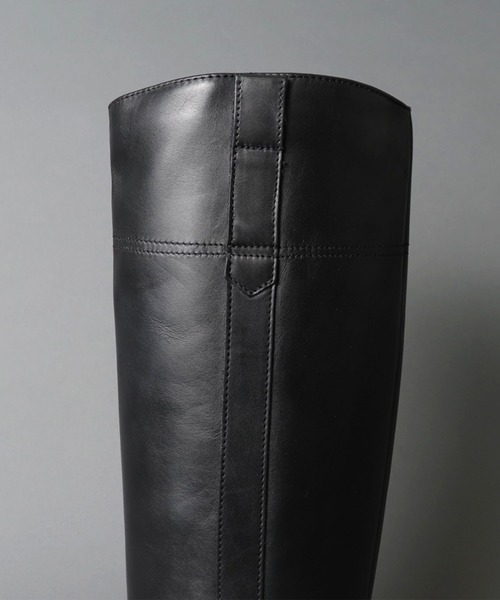 FABIO RUSCONI（ファビオルスコーニ）の「【 FABIO RUSCONI / ファビオルスコーニ 】 SETA / レザーロングブーツ（ブーツ・レディース・ブラック・38/35/36/37）」の6枚目の写真
