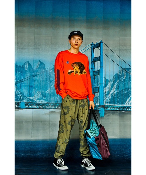 AlexanderLeeChang（アレキサンダーリーチャン）の「AlexanderLeeChang/アレキサンダーリーチャン CATFORNYA CREW クルーネックスウェット（スウェット・メンズ・グレー/オレンジ/ブラック・2/4/3）」の10枚目の写真