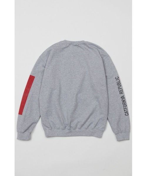 AlexanderLeeChang（アレキサンダーリーチャン）の「AlexanderLeeChang/アレキサンダーリーチャン CATFORNYA CREW クルーネックスウェット（スウェット・メンズ・グレー/オレンジ/ブラック・2/4/3）」の9枚目の写真