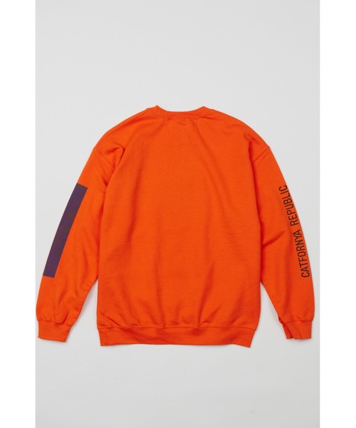 AlexanderLeeChang（アレキサンダーリーチャン）の「AlexanderLeeChang/アレキサンダーリーチャン CATFORNYA CREW クルーネックスウェット（スウェット・メンズ・グレー/オレンジ/ブラック・2/4/3）」の16枚目の写真