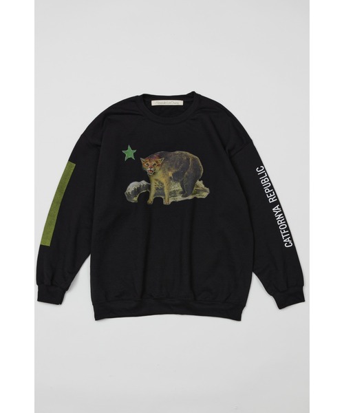 AlexanderLeeChang（アレキサンダーリーチャン）の「AlexanderLeeChang/アレキサンダーリーチャン CATFORNYA CREW クルーネックスウェット（スウェット・メンズ・グレー/オレンジ/ブラック・2/4/3）」の13枚目の写真