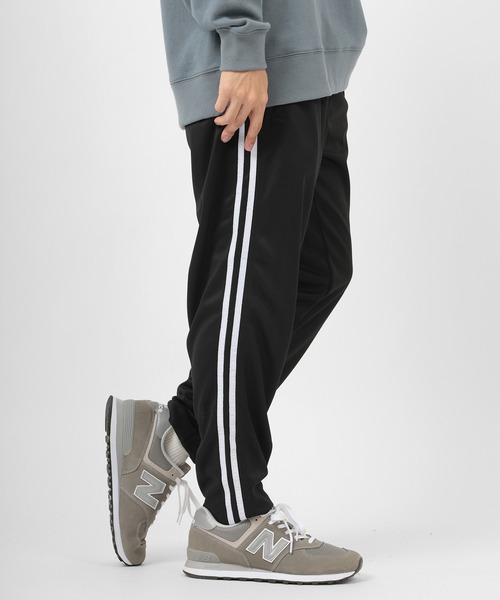 CONVERSE（コンバース）の「【CONVERSE/コンバース】 ワンポイント ライン入り トラックパンツ/ ジャージ（スウェットパンツ・メンズ・ブラック/ブラック系その他・M/L/XL）」の6枚目の写真