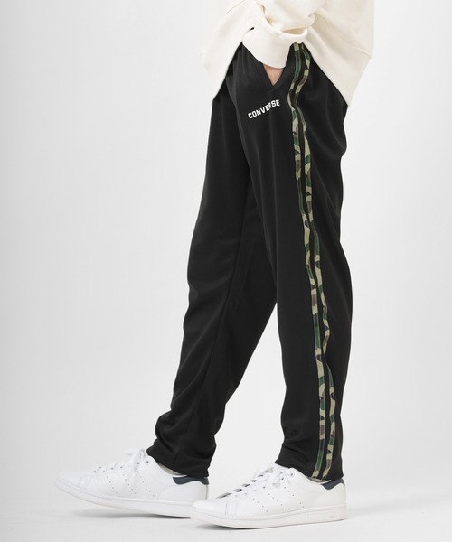 CONVERSE（コンバース）の「【CONVERSE/コンバース】 ワンポイント ライン入り トラックパンツ/ ジャージ（スウェットパンツ・メンズ・ブラック/ブラック系その他・M/L/XL）」の8枚目の写真