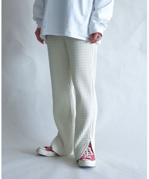 MANASTASH(マナスタッシュ)の「MANASTASH/マナスタッシュ W's SNUGGLE SNUG THERMAL PT ウィメンズ スナッグサーマルパンツ(スウェットパンツ・レディース・モカ/ナチュラル/ブラック・MEDIUM)」の1枚目の写真