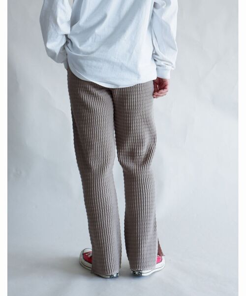 MANASTASH(マナスタッシュ)の「MANASTASH/マナスタッシュ W's SNUGGLE SNUG THERMAL PT ウィメンズ スナッグサーマルパンツ(スウェットパンツ・レディース・モカ/ナチュラル/ブラック・MEDIUM)」の4枚目の写真