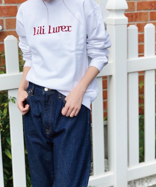 Banner Barrett（バナーバレット）の「【Lili Lurex】フロッキーロゴトレーナー（Tシャツ/カットソー・レディース・ボルドー/ホワイト/ブラウン・38）」の9枚目の写真