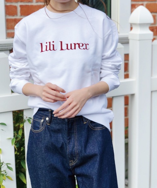 Banner Barrett（バナーバレット）の「【Lili Lurex】フロッキーロゴトレーナー（Tシャツ/カットソー・レディース・ボルドー/ホワイト/ブラウン・38）」の10枚目の写真