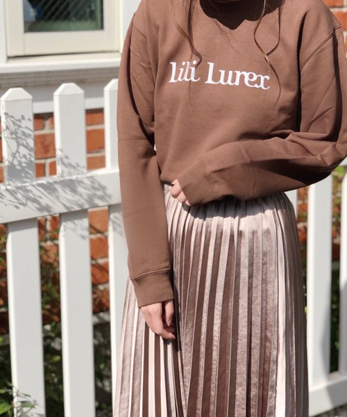 Banner Barrett（バナーバレット）の「【Lili Lurex】フロッキーロゴトレーナー（Tシャツ/カットソー・レディース・ボルドー/ホワイト/ブラウン・38）」の6枚目の写真