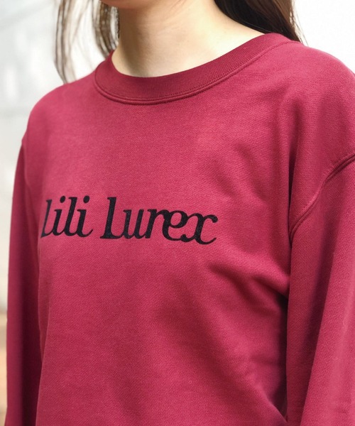 Banner Barrett（バナーバレット）の「【Lili Lurex】フロッキーロゴトレーナー（Tシャツ/カットソー・レディース・ボルドー/ホワイト/ブラウン・38）」の8枚目の写真