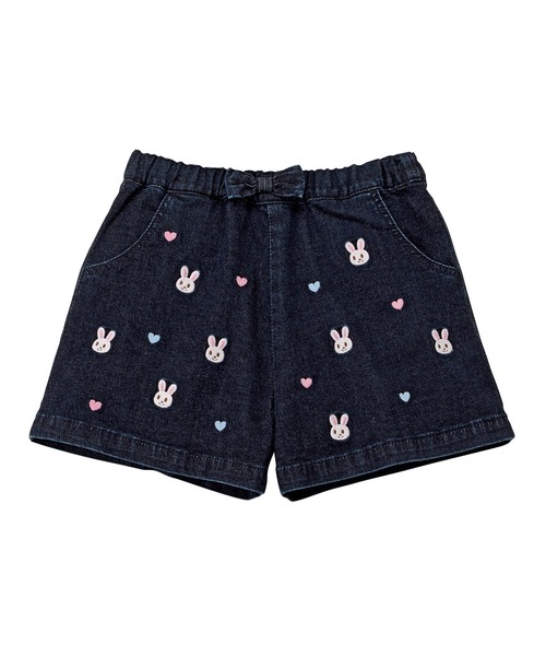 うさこプチ刺繍入りハーフパンツ