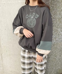 袖配色スウェット【ZOZOTOWN限定アイテム】