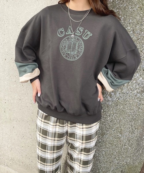 apres jour（アプレジュール）の「袖配色スウェット【ZOZOTOWN限定アイテム】（スウェット・レディース・その他/アイボリー/ブラック・フリー/X-LARGE）」の14枚目の写真