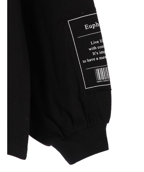 DURAS（デュラス）の「袖ボリュームバックプリントトップス（Tシャツ/カットソー・レディース・ホワイト/ブラック/ベージュ・FREE）」の5枚目の写真