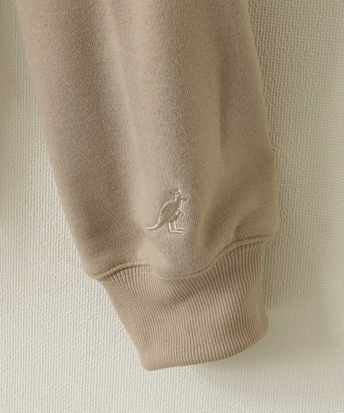 KANGOL（カンゴール）の「【別注・コラボ】ZIP FIVE×KANGOL　オーバルロゴビックシルエットパーカー（パーカー・レディース・ホワイト/ベージュ/ネイビー/杢グレー/ベージュ系/ネイビー系/ブラック/ブルーグレー・X-LARGE/LARGE/MEDIUM）」の12枚目の写真