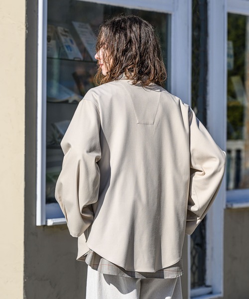CASPER JOHN(キャスパージョン)の「Kersey tunic/カルゼチュニック(シャツ/ブラウス・メンズ・ホワイト/チャコールグレー/グレイッシュベージュ・SMALL/MEDIUM/LARGE)」の21枚目の写真