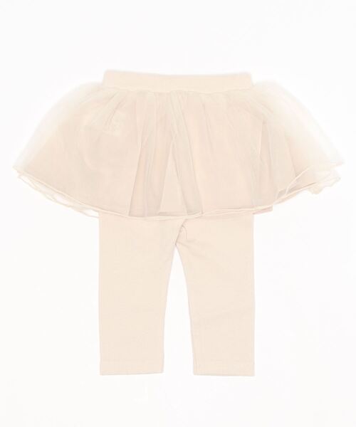 petit main（プティマイン）の「チュールつきレギンス（レギンス/スパッツ・キッズ・アイボリー/チャコール/ライトグレー/ライトピンク/グレー/オフホワイト・100cm/130cm/90cm/110cm/120cm/80ｃｍ）」の7枚目の写真