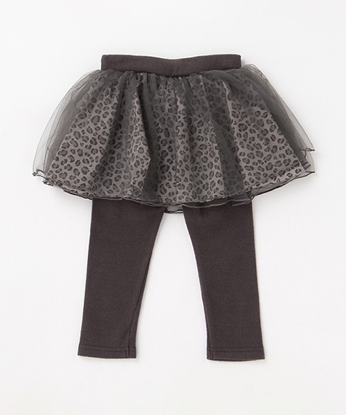 petit main（プティマイン）の「チュールつきレギンス（レギンス/スパッツ・キッズ・アイボリー/チャコール/ライトグレー/ライトピンク/グレー/オフホワイト・100cm/130cm/90cm/110cm/120cm/80ｃｍ）」の10枚目の写真