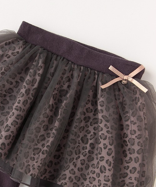 petit main（プティマイン）の「チュールつきレギンス（レギンス/スパッツ・キッズ・アイボリー/チャコール/ライトグレー/ライトピンク/グレー/オフホワイト・100cm/130cm/90cm/110cm/120cm/80ｃｍ）」の11枚目の写真