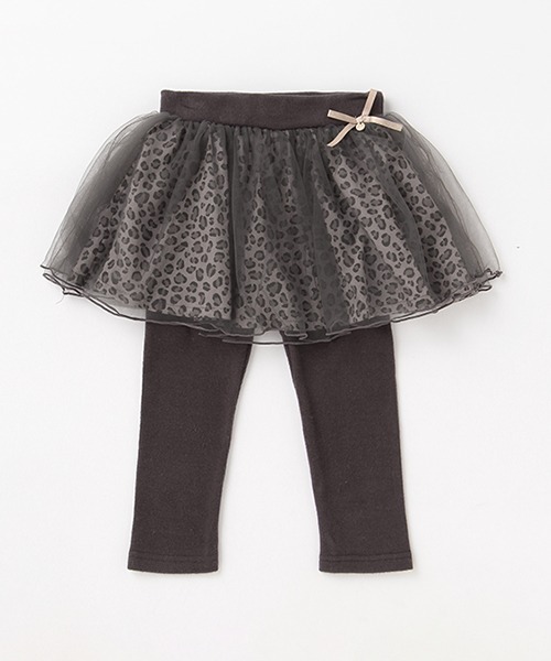 petit main（プティマイン）の「チュールつきレギンス（レギンス/スパッツ・キッズ・アイボリー/チャコール/ライトグレー/ライトピンク/グレー/オフホワイト・100cm/130cm/90cm/110cm/120cm/80ｃｍ）」の19枚目の写真