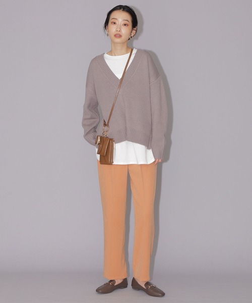 NATURAL BEAUTY BASIC（ナチュラルビューティーベーシック）の「パウダリーツイルイージーパンツ（その他パンツ・レディース・ベージュ/ブルー/オレンジ・SMALL/MEDIUM）」の17枚目の写真