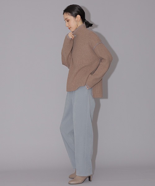 NATURAL BEAUTY BASIC（ナチュラルビューティーベーシック）の「パウダリーツイルイージーパンツ（その他パンツ・レディース・ベージュ/ブルー/オレンジ・SMALL/MEDIUM）」の21枚目の写真