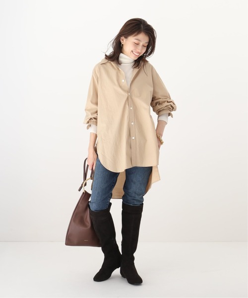 plage（プラージュ）の「Preciousタートルプルオーバー◆（ニット/セーター・レディース・ネイビー/ホワイト・38/36）」の9枚目の写真