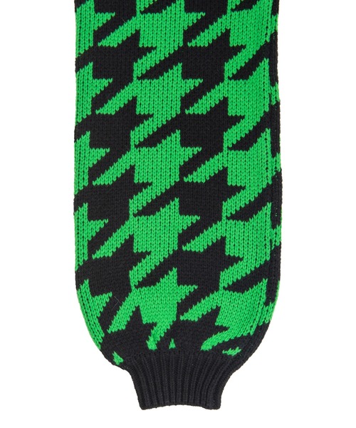 PUNYUS（プニュズ）の「千鳥柄タートルネックオーバーニット（ニット/セーター・レディース・ホワイト/オレンジ/グリーン・4/3）」の14枚目の写真