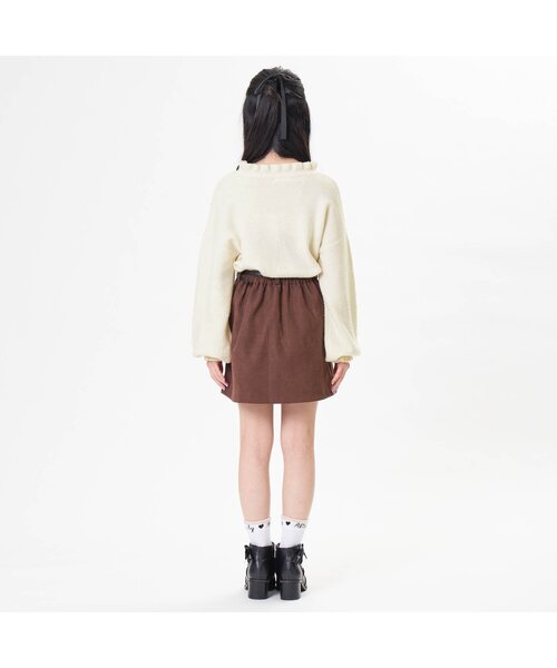 algy（アルジー）の「フラワーシシュウニット（ニット/セーター・キッズ・オフホワイト/ブラウン/ラベンダー・SMALL/XX-SMALL/X-SMALL/MEDIUM）」の9枚目の写真