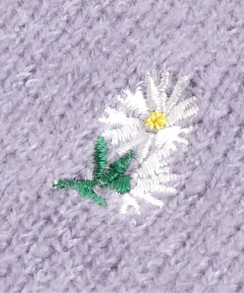 algy（アルジー）の「フラワーシシュウニット（ニット/セーター・キッズ・オフホワイト/ブラウン/ラベンダー・SMALL/XX-SMALL/X-SMALL/MEDIUM）」の15枚目の写真