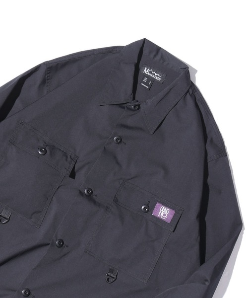 MANASTASH（マナスタッシュ）の「GUNG HO×MANASTASH/ガンホー×マナスタッシュ FUTIGUE JACKETファテーグジャケット シャツジャケット ソロテックス サスティナブル（ミリタリージャケット・メンズ・ブラック/オリーブ・M/L）」の9枚目の写真
