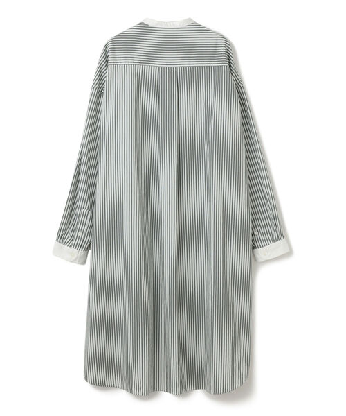 Ray BEAMS(レイビームス)の「GYMPHLEX / バンドカラー ロングスリーブ ドレス(シャツワンピース・レディース・グリーン/ブルー系その他・14)」の7枚目の写真