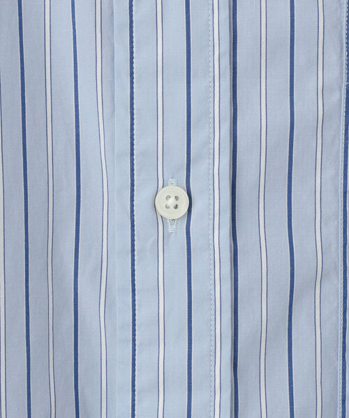 Ray BEAMS(レイビームス)の「GYMPHLEX / バンドカラー ロングスリーブ ドレス(シャツワンピース・レディース・グリーン/ブルー系その他・14)」の10枚目の写真