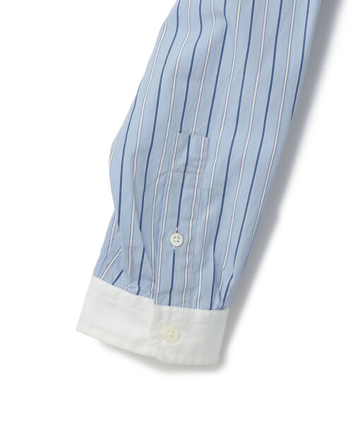 Ray BEAMS(レイビームス)の「GYMPHLEX / バンドカラー ロングスリーブ ドレス(シャツワンピース・レディース・グリーン/ブルー系その他・14)」の13枚目の写真