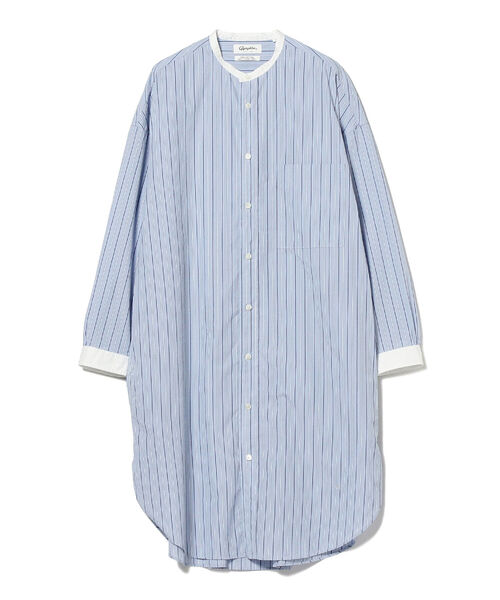 Ray BEAMS(レイビームス)の「GYMPHLEX / バンドカラー ロングスリーブ ドレス(シャツワンピース・レディース・グリーン/ブルー系その他・14)」の19枚目の写真