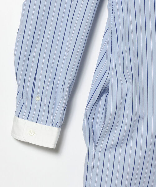 Ray BEAMS(レイビームス)の「GYMPHLEX / バンドカラー ロングスリーブ ドレス(シャツワンピース・レディース・グリーン/ブルー系その他・14)」の21枚目の写真