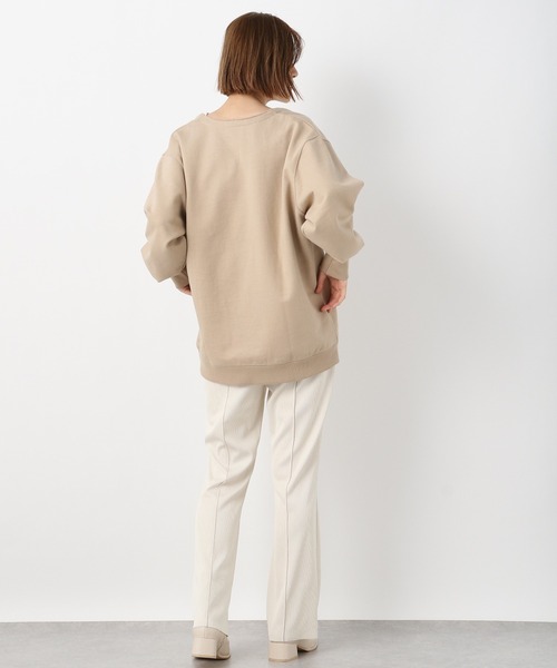 A part by（アパートバイ）の「ウラケスキッパープルオーバー　261018（スウェット・レディース・チャコールグレー/ベージュ/パープル・FREE）」の15枚目の写真