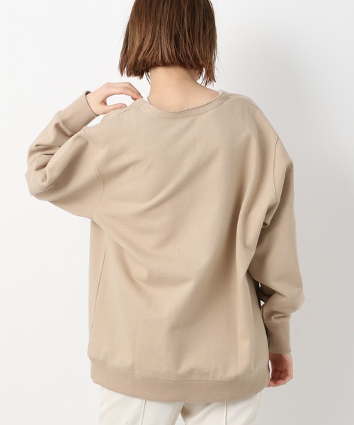 A part by（アパートバイ）の「ウラケスキッパープルオーバー　261018（スウェット・レディース・チャコールグレー/ベージュ/パープル・FREE）」の17枚目の写真