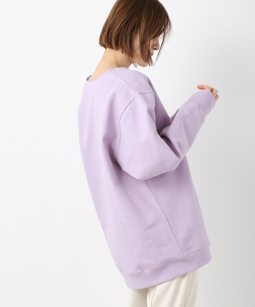 A part by（アパートバイ）の「ウラケスキッパープルオーバー　261018（スウェット・レディース・チャコールグレー/ベージュ/パープル・FREE）」の19枚目の写真