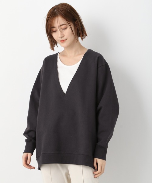 A part by（アパートバイ）の「ウラケスキッパープルオーバー　261018（スウェット・レディース・チャコールグレー/ベージュ/パープル・FREE）」の21枚目の写真