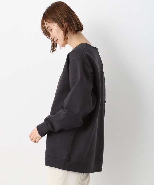 A part by（アパートバイ）の「ウラケスキッパープルオーバー　261018（スウェット・レディース・チャコールグレー/ベージュ/パープル・FREE）」の22枚目の写真