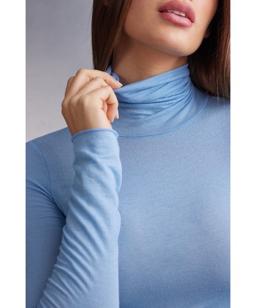 モダール カシミヤ ウルトラライト ハイネック トップ（ニット/セーター）｜Intimissimi（インティミッシミ）