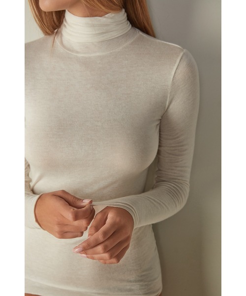 モダール カシミヤ ウルトラライト ハイネック トップ（ニット/セーター）｜Intimissimi（インティミッシミ）
